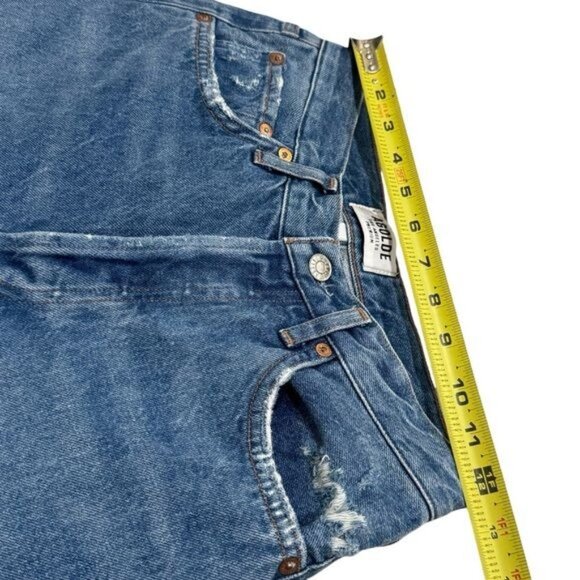 Agolde Jamie Feel Good Relaxed High Rise Crop Jeans Capsule Comfort Coastal 25 - Picture 10 of 11